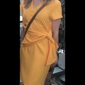 Unique golden yellow dress